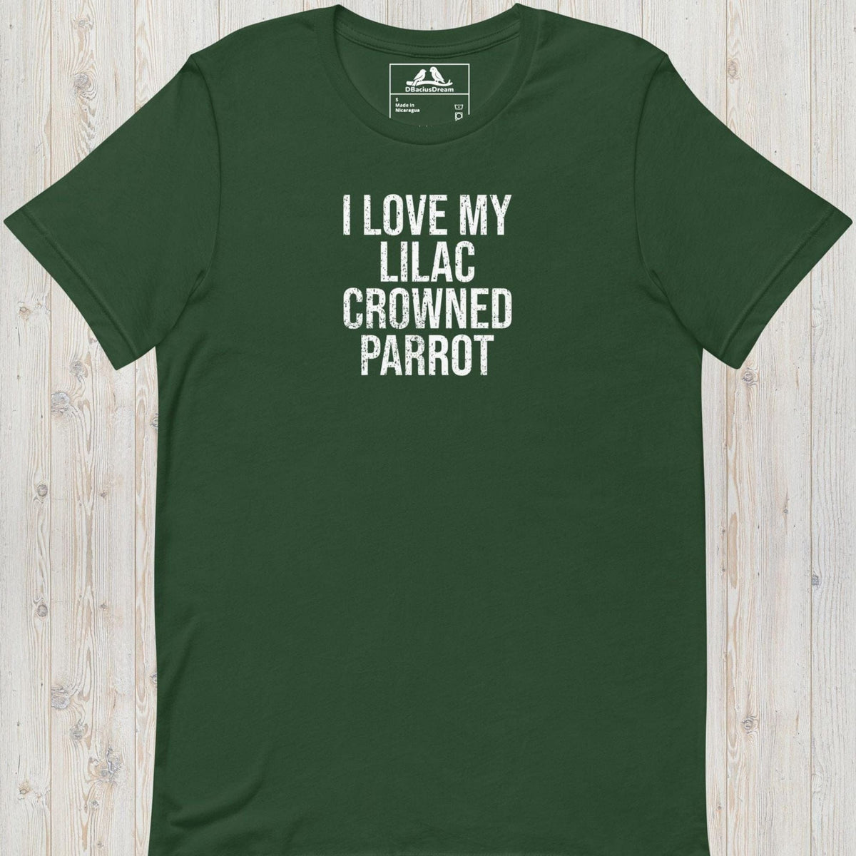 I Love My Lilac Crowned Parrot Unisex t-shirt