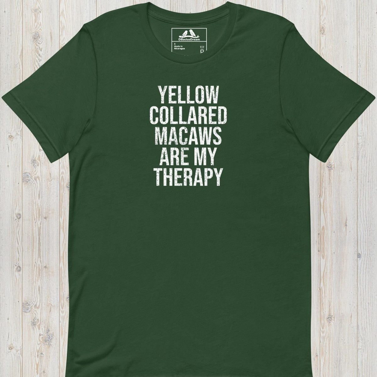 Yellow Collared Macaws Are My Therapy Unisex t-shirt
