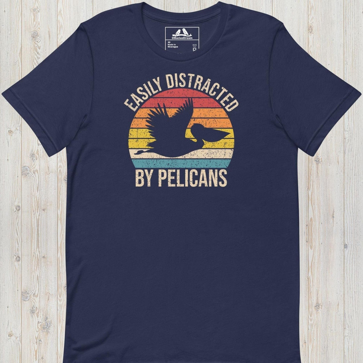 Easily  Distracted By Pelicans Unisex t-shirt