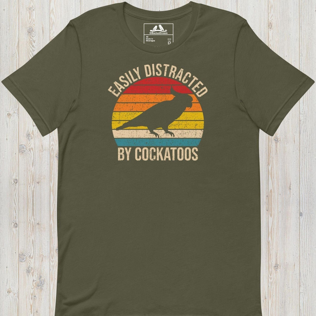 Easily Distracted By Cockatoos Unisex t-shirt