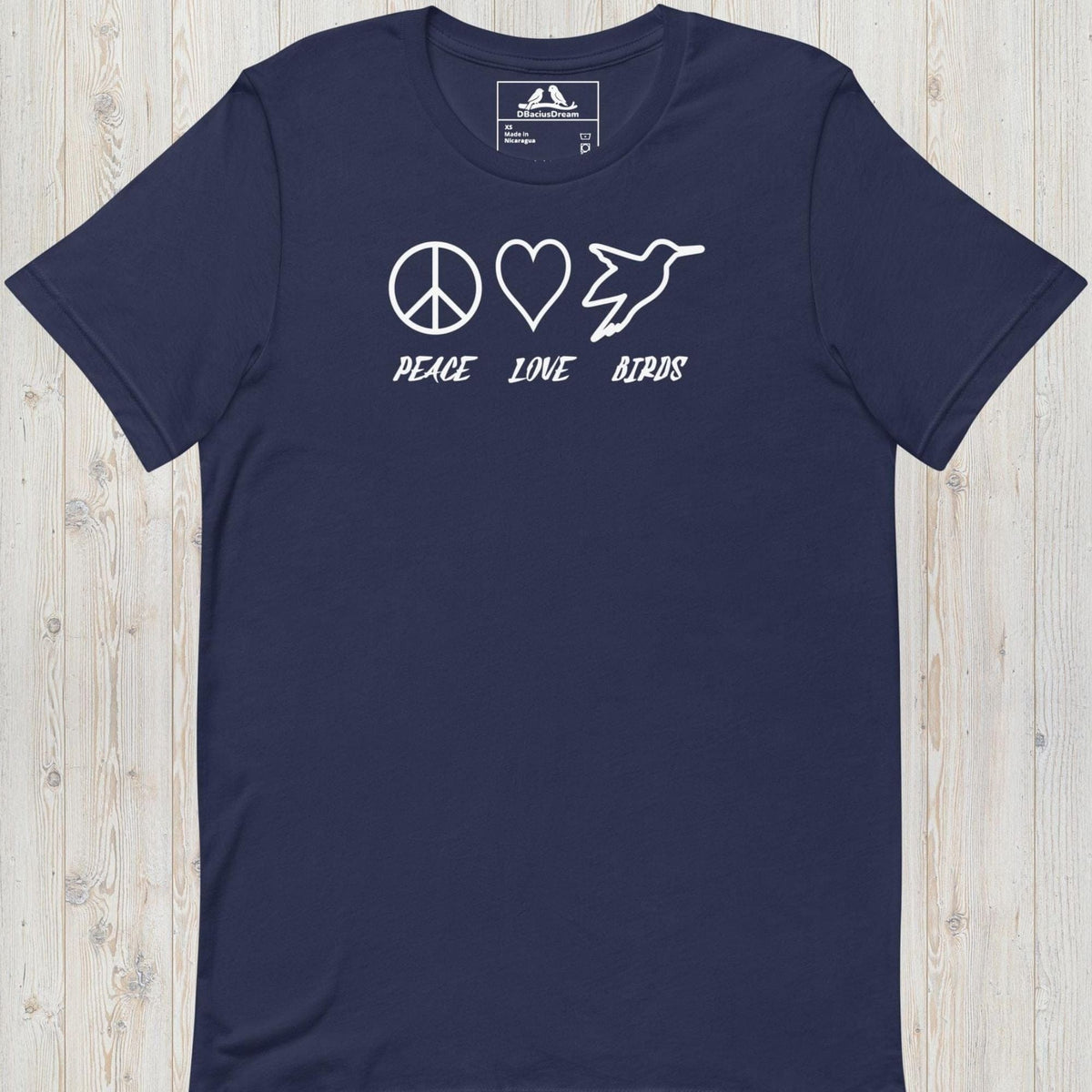 Peace Love Birds Unisex t-shirt