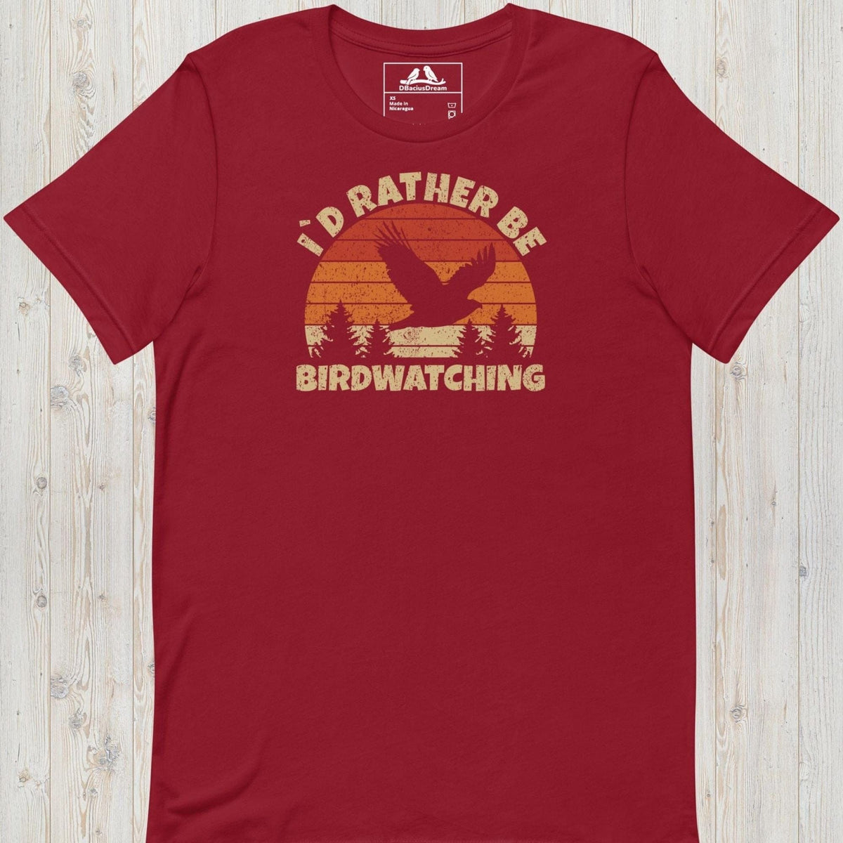 I´d Rather Be Birdwatching Unisex t-shirt