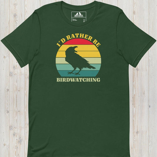 I´d Rather Be Birdwatching Unisex t-shirt