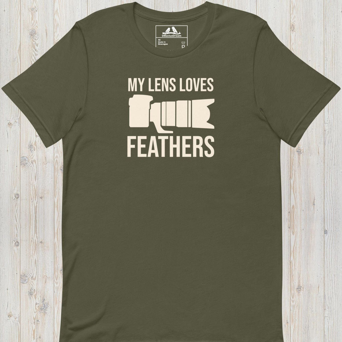 My Lens Loves Feathers Unisex t-shirt
