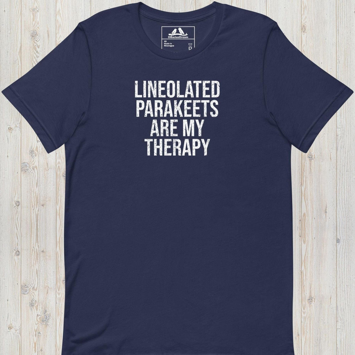 Lineolated Parakeets Are My Therapy Unisex t-shirt