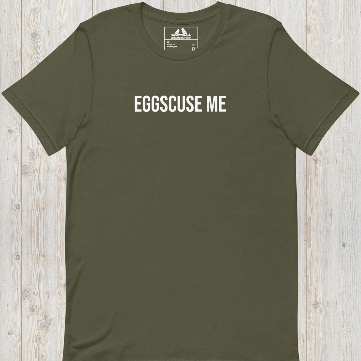 Eggscuse Me Unisex t-shirt