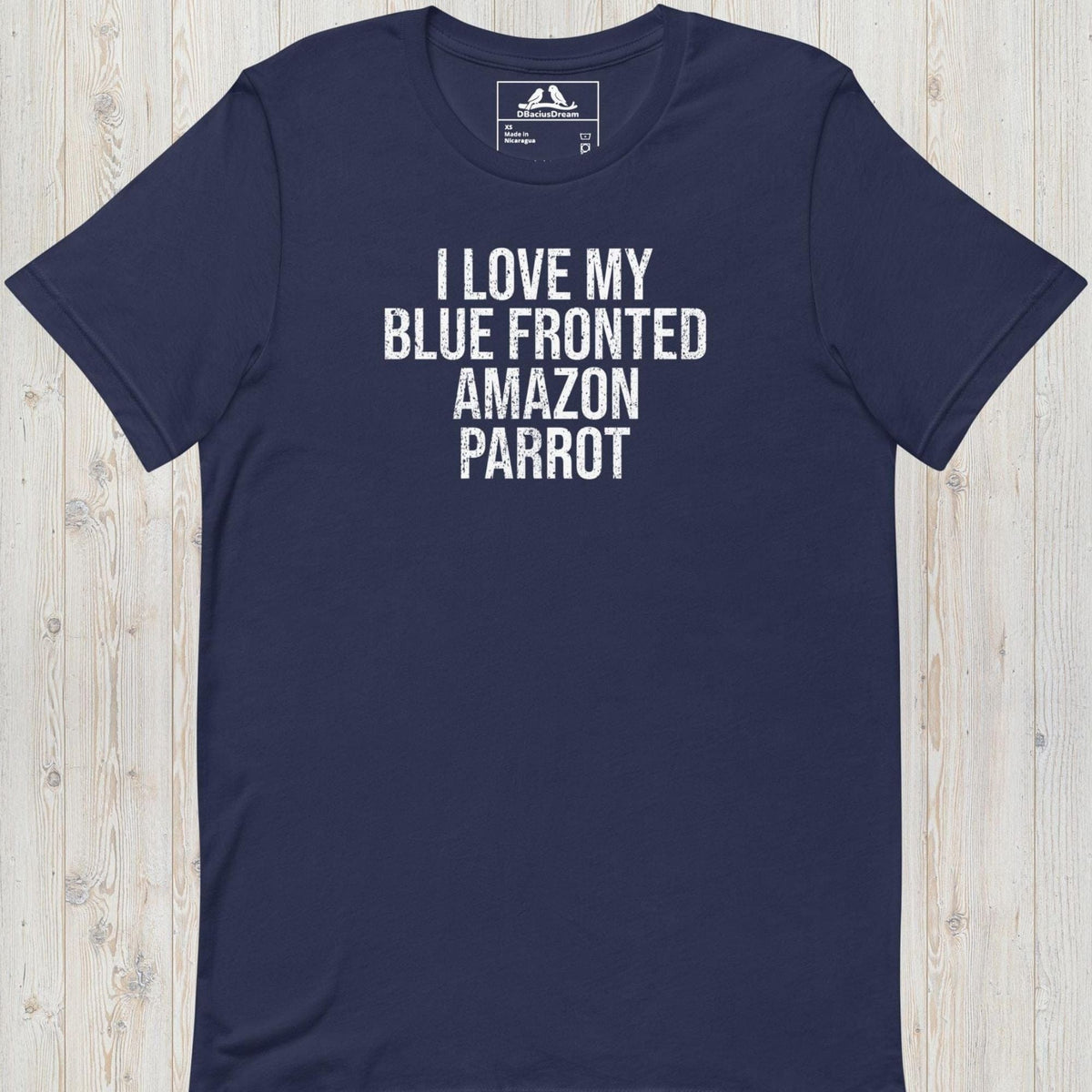 I Love My Blue Fronted Amazon Parrot Unisex t-shirt