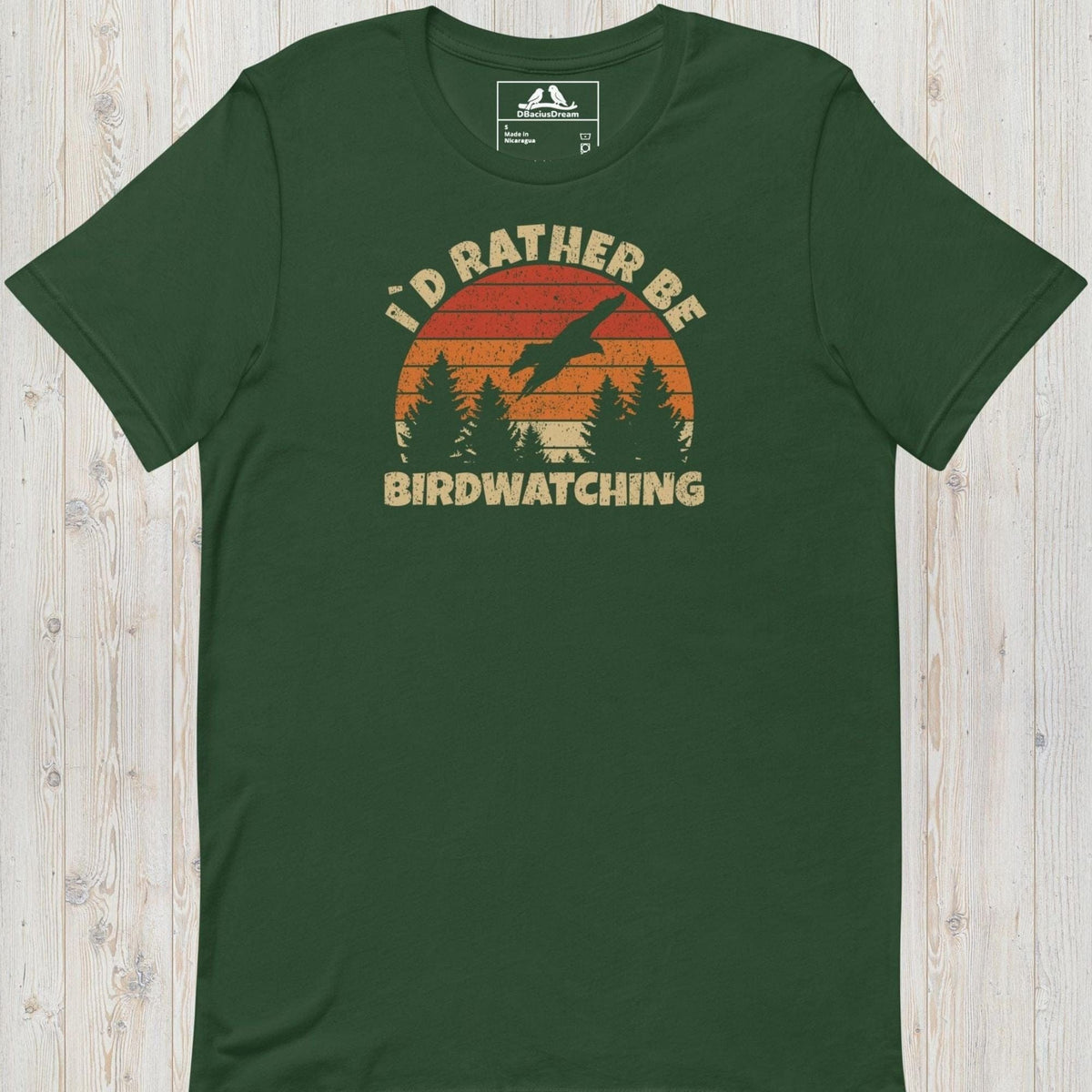 I´d Rather Be Birdwatching Unisex t-shirt