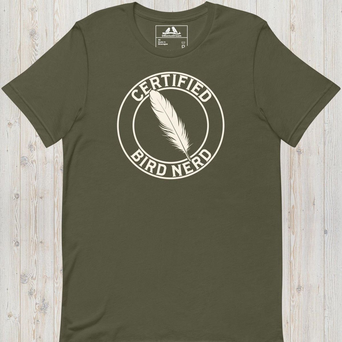 Certified Bird Nerd Unisex t-shirt