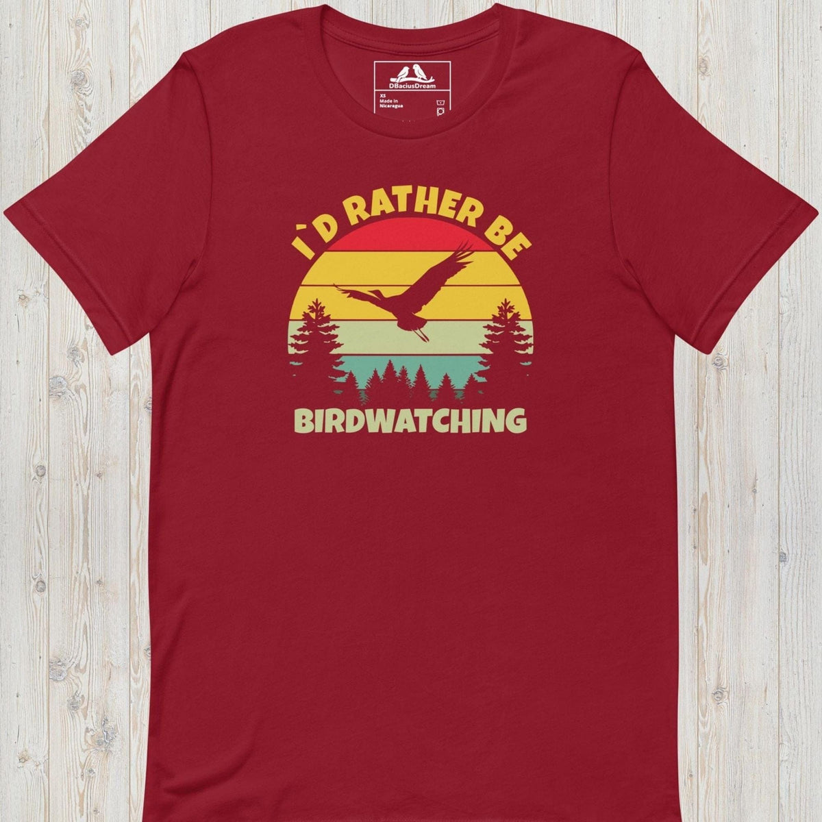 I´d Rather Be Birdwatching Unisex t-shirt