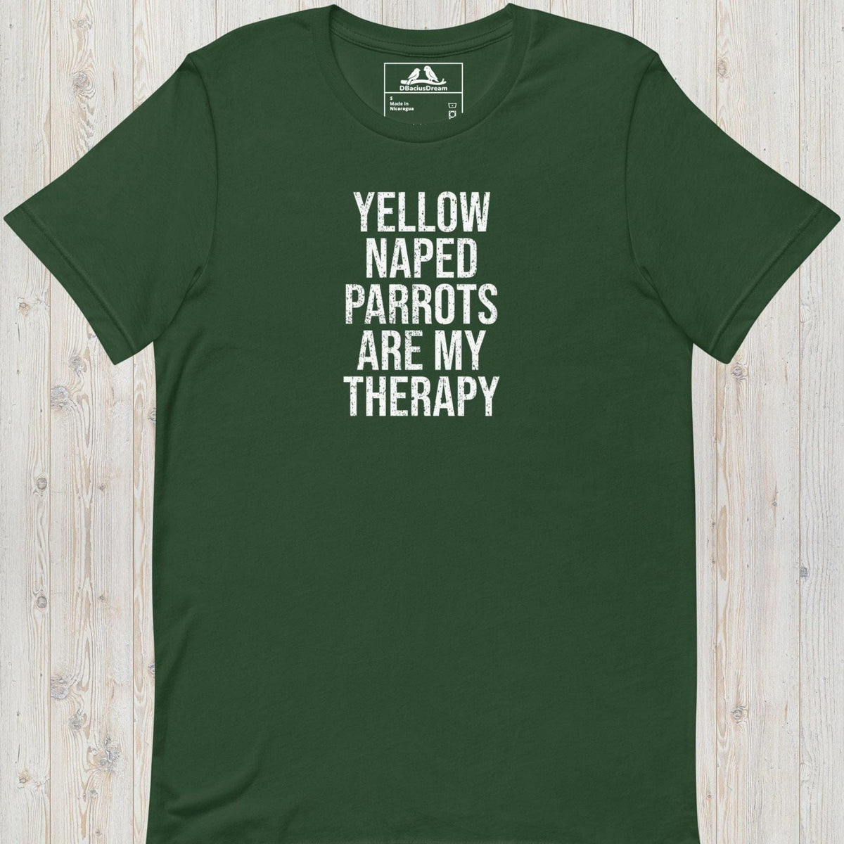 Yellow Naped Parrots Are My Therapy Unisex t-shirt
