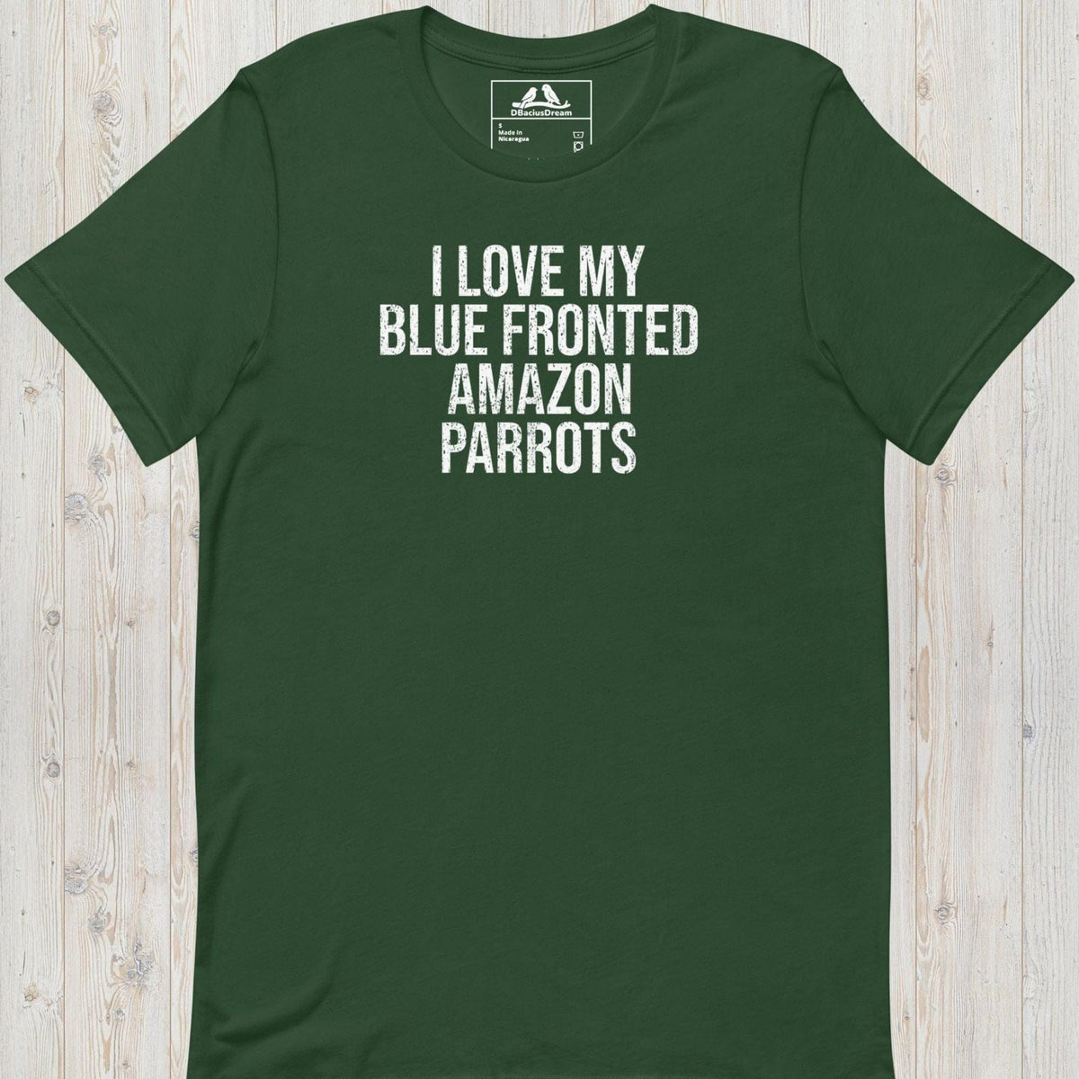I Love My Blue Fronted Amazon Parrots Unisex t-shirt