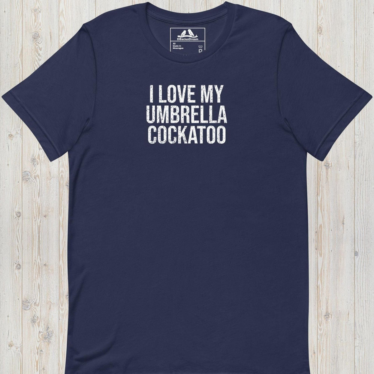 I Love My Umbrella Cockatoo Unisex t-shirt