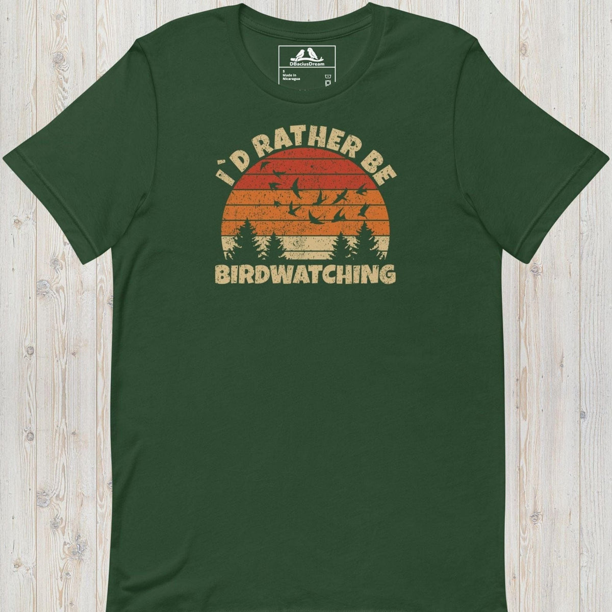 I´d Rather Be Birdwatching Unisex t-shirt