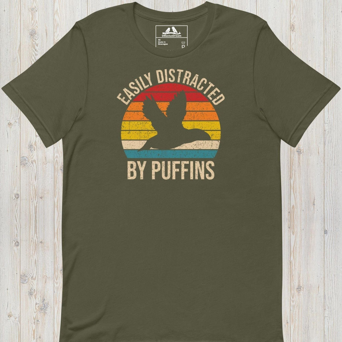 Easily Distracted By Puffins Unisex t-shirt