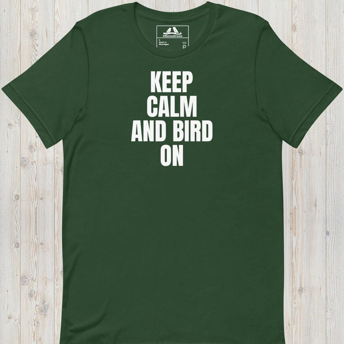 Keep Calm And Bird On Unisex t-shirt