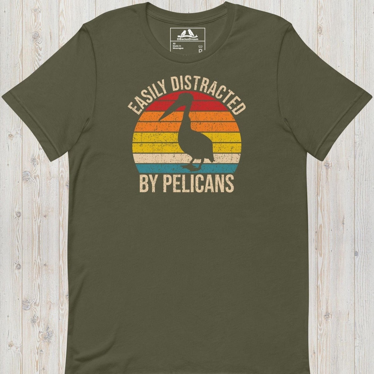 Easily Distracted By Pelicans Unisex t-shirt