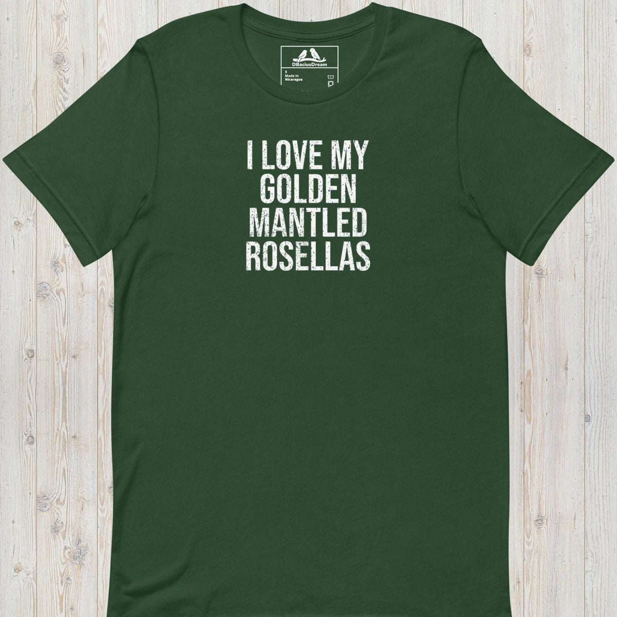 I Love My Golden Mantled Rosellas Unisex t-shirt