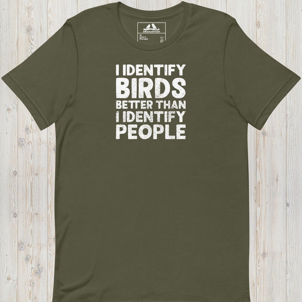 I Identify Birds Better Than I Identify People Unisex t-shirt