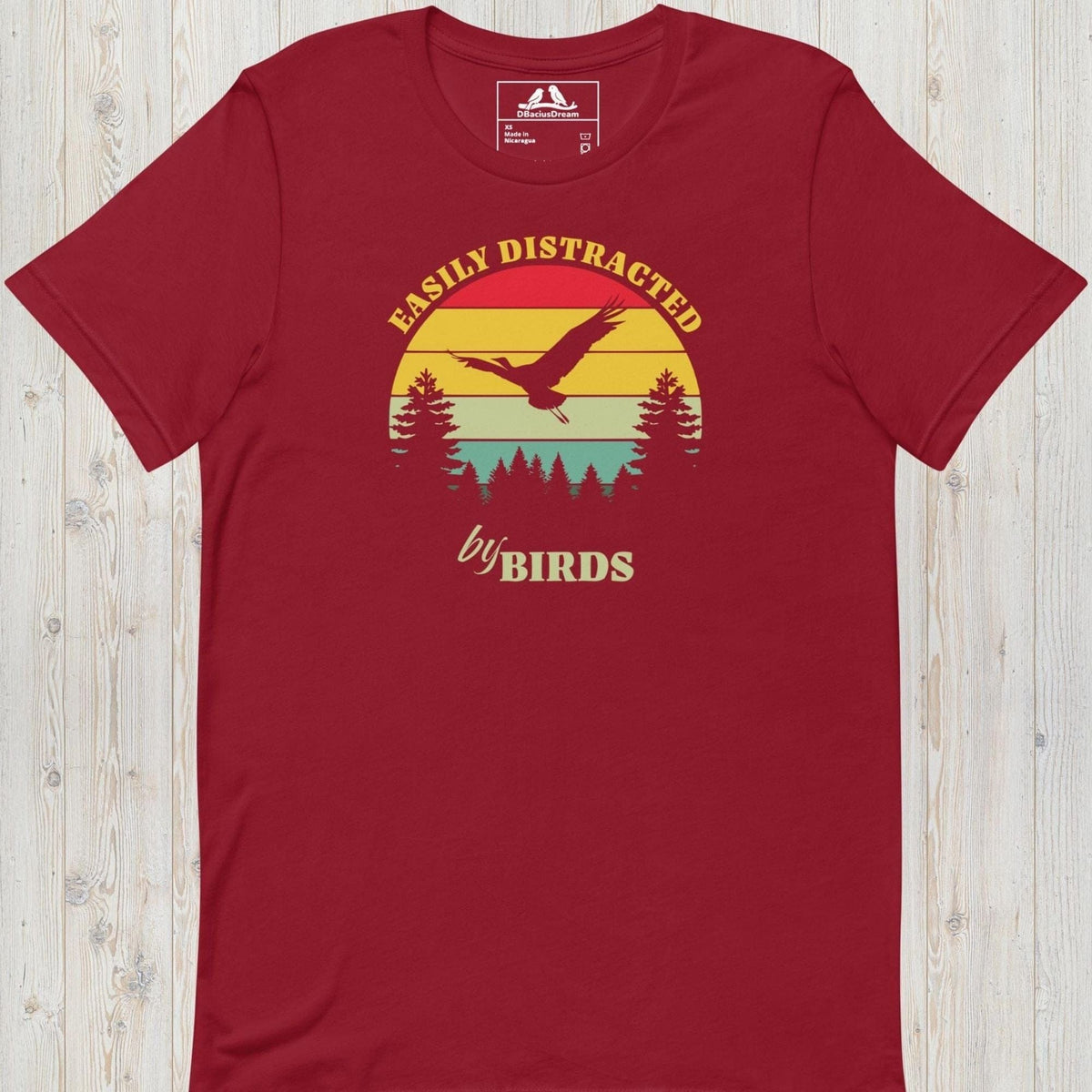 Easily Distracted By Birds Unisex t-shirt