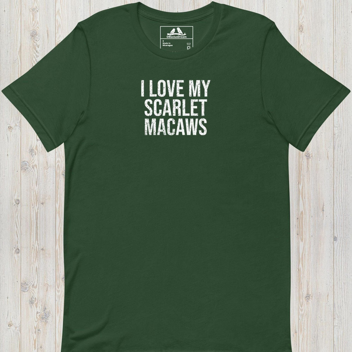I Love My Scarlet Macaws Unisex t-shirt