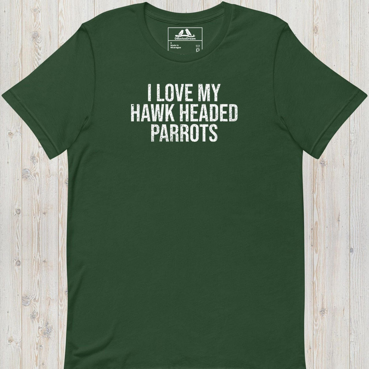 I Love My Hawk Headed Parrots Unisex t-shirt