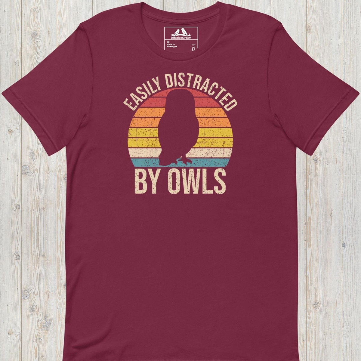 Easily Distracted By Owls Unisex t-shirt