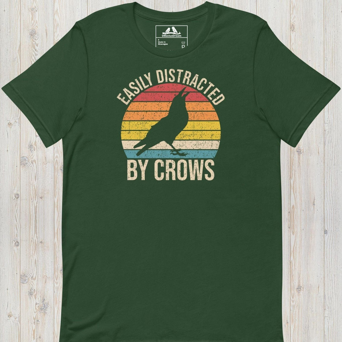 Easily Distracted By Crows Unisex t-shirt