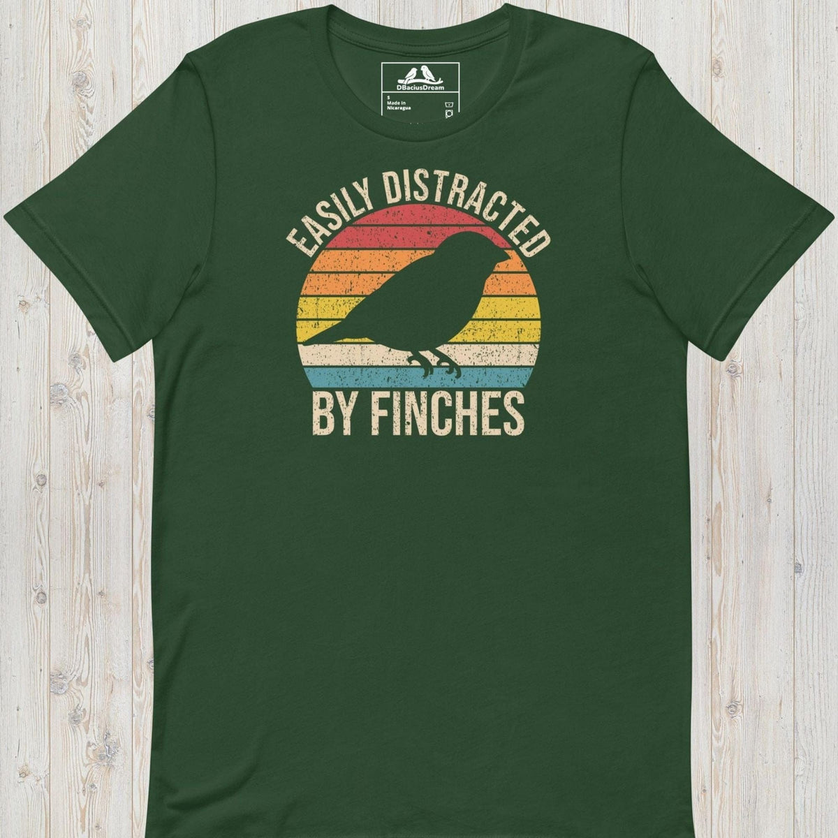 Easily Distracted By Finches Unisex t-shirt