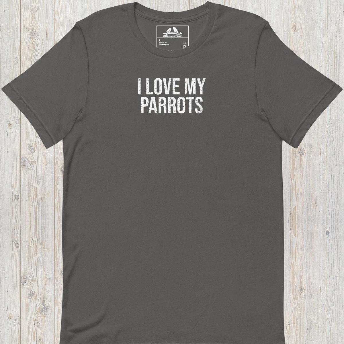 I Love My Parrots Unisex t-shirt