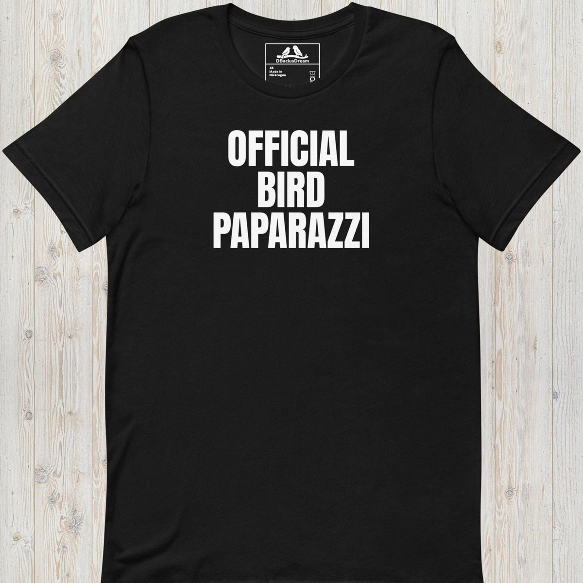 Official Bird Paparazzi Unisex t-shirt