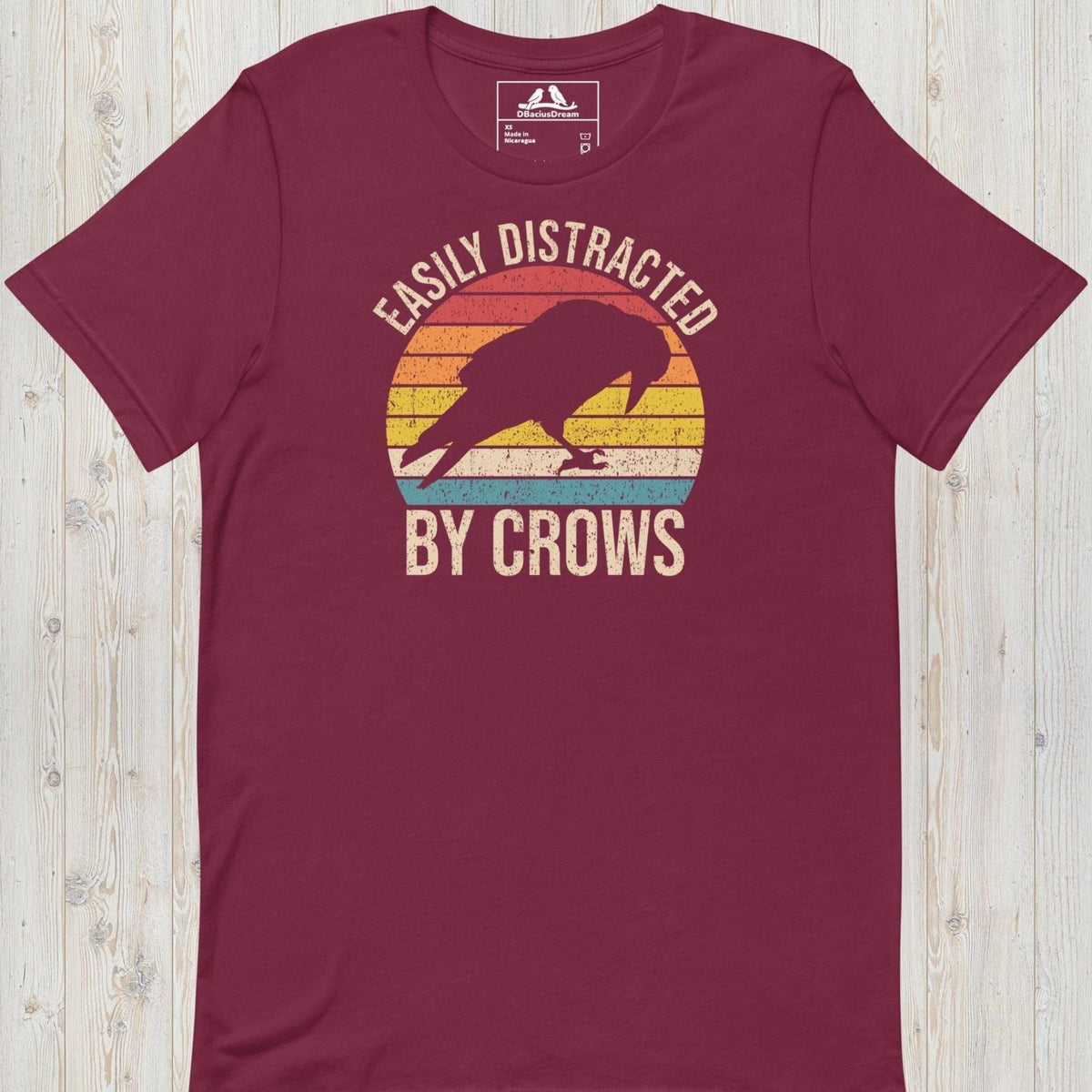 Easily Distracted By Crows Unisex t-shirt