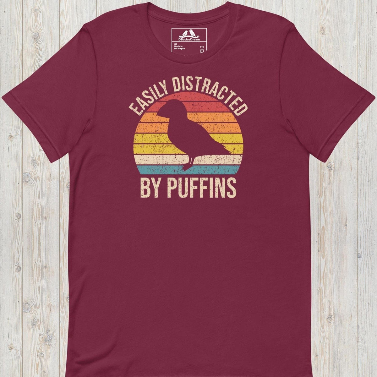 Easily Distracted By Puffins Unisex t-shirt