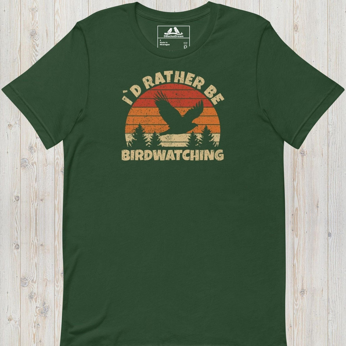 I´d Rather Be Birdwatching Unisex t-shirt
