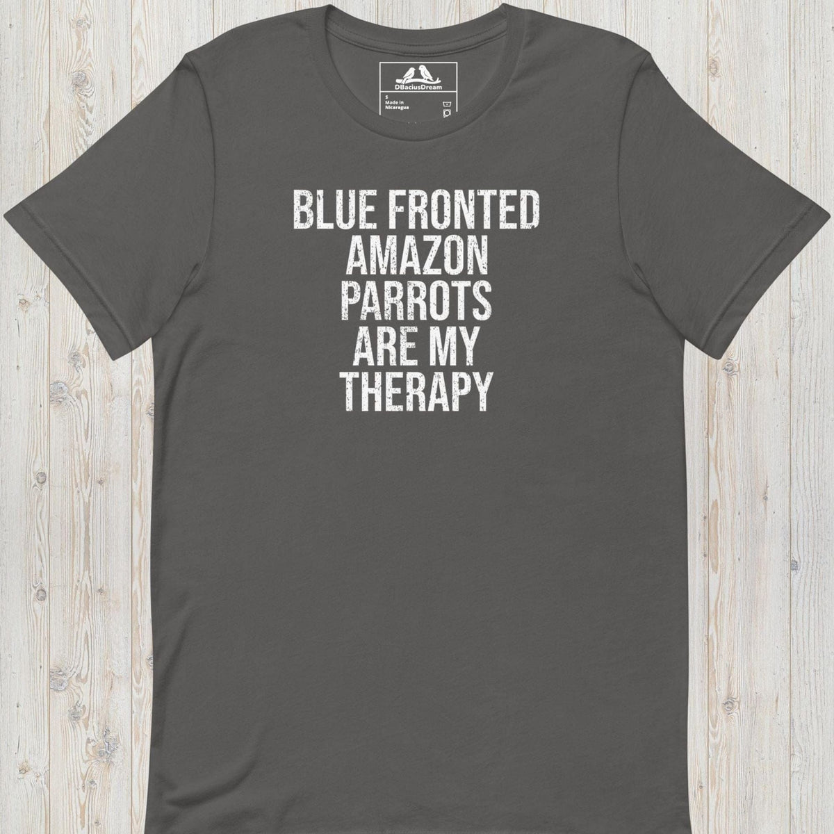 Blue Fronted Amazon Parrots Are My Therapy Unisex t-shirt