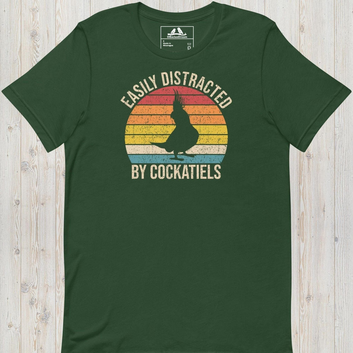 Easily Distracted By Cockatiels Unisex t-shirt