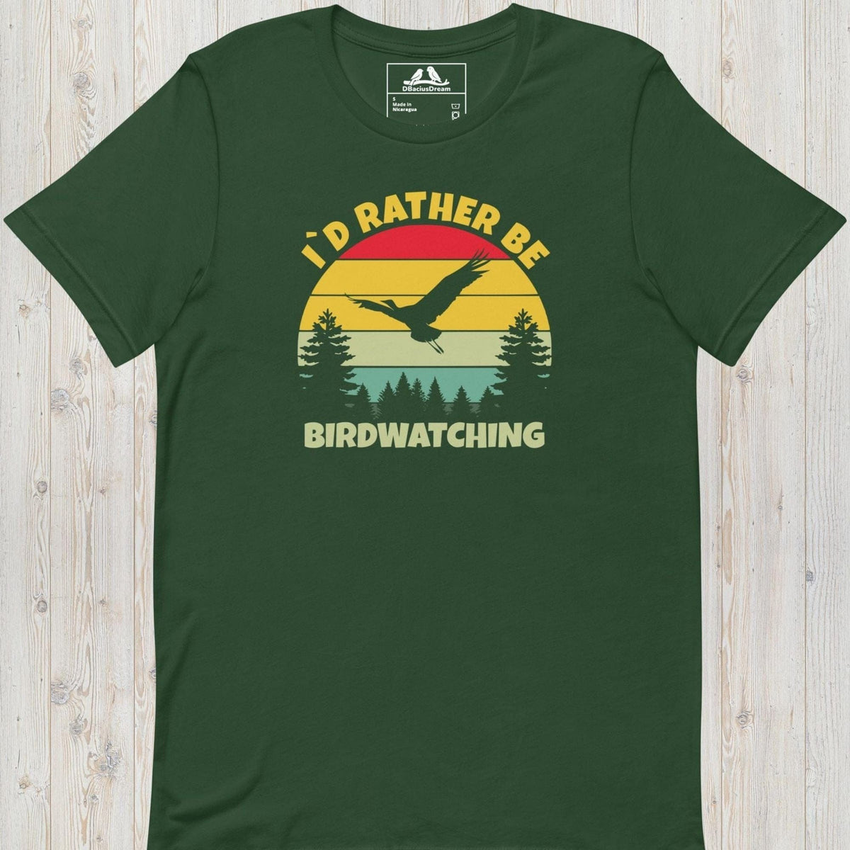 I´d Rather Be Birdwatching Unisex t-shirt