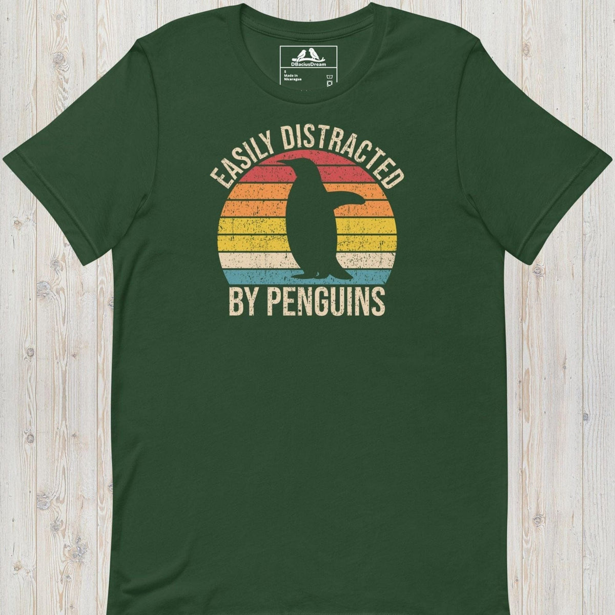 Easily Distracted By Penguins Unisex t-shirt