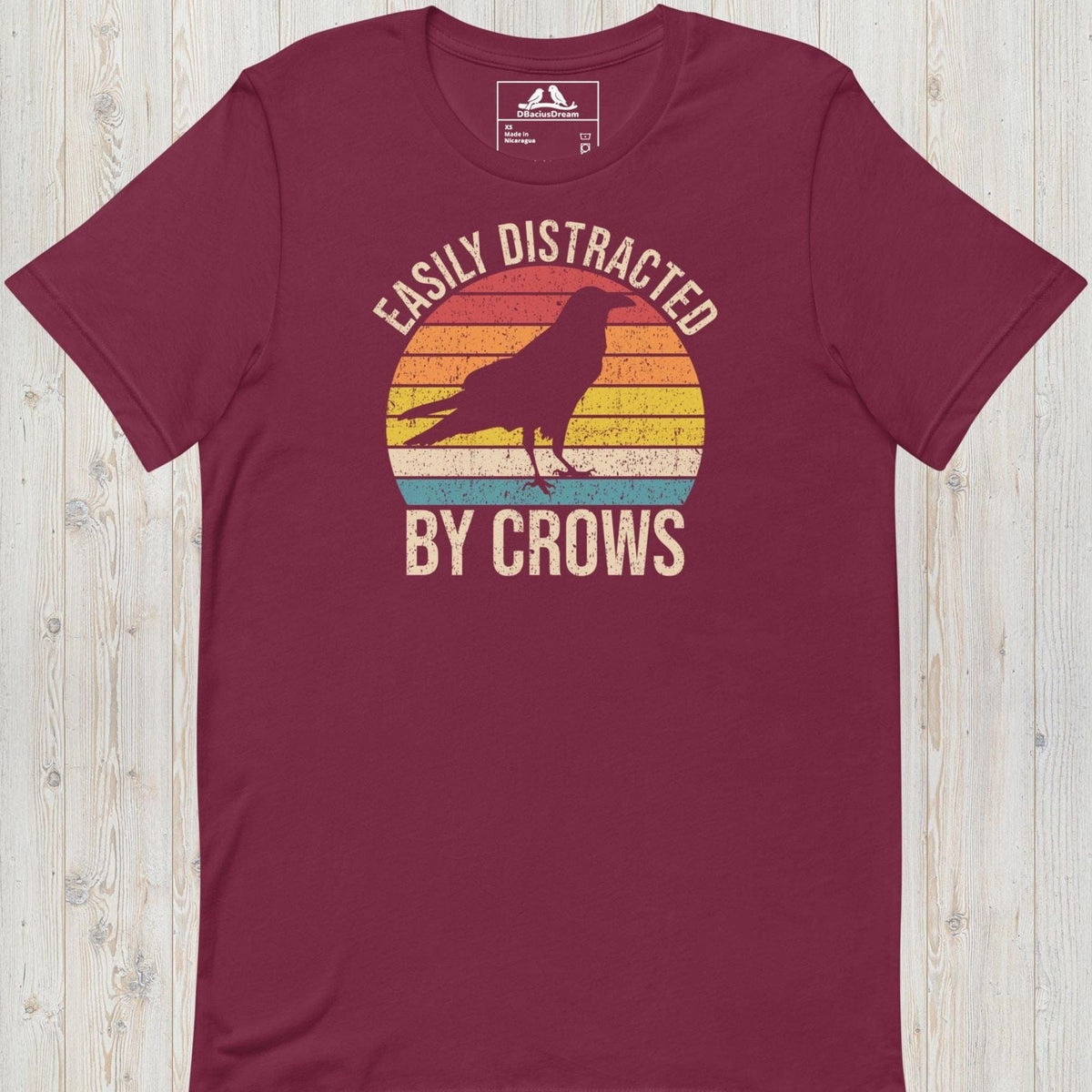 Easily Distracted By Crows Unisex t-shirt