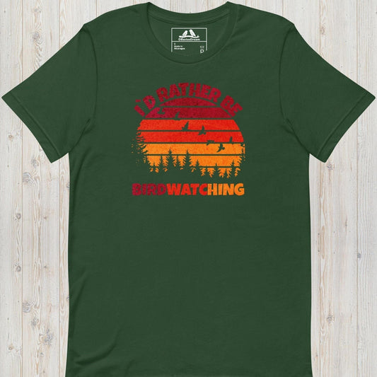 Id Rather Be Birdwatching Unisex t-shirt