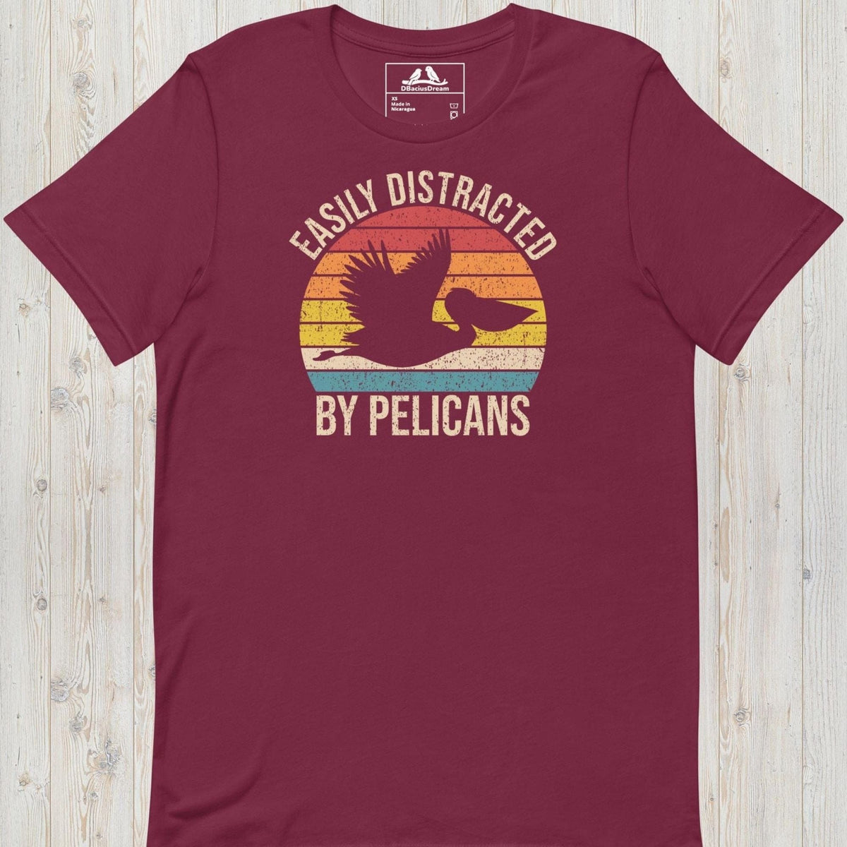 Easily  Distracted By Pelicans Unisex t-shirt