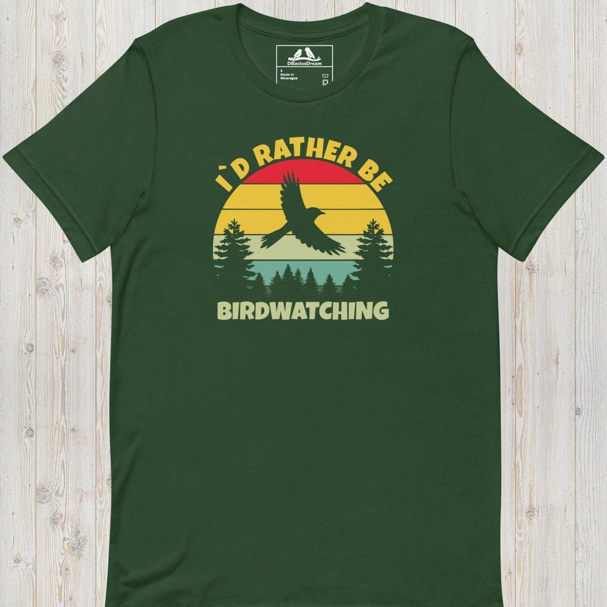 I´d Rather Be Birdwatching Unisex t-shirt