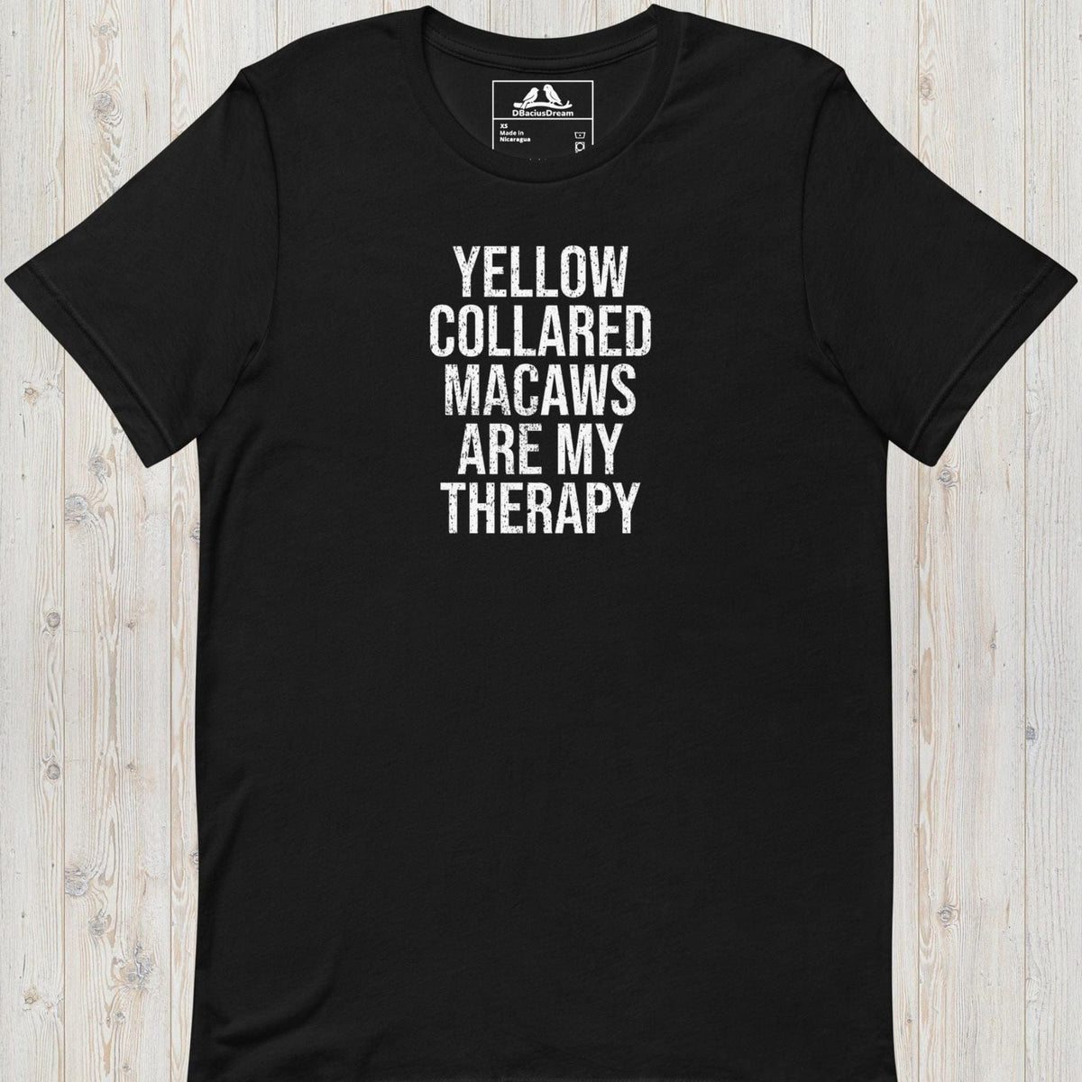 Yellow Collared Macaws Are My Therapy Unisex t-shirt