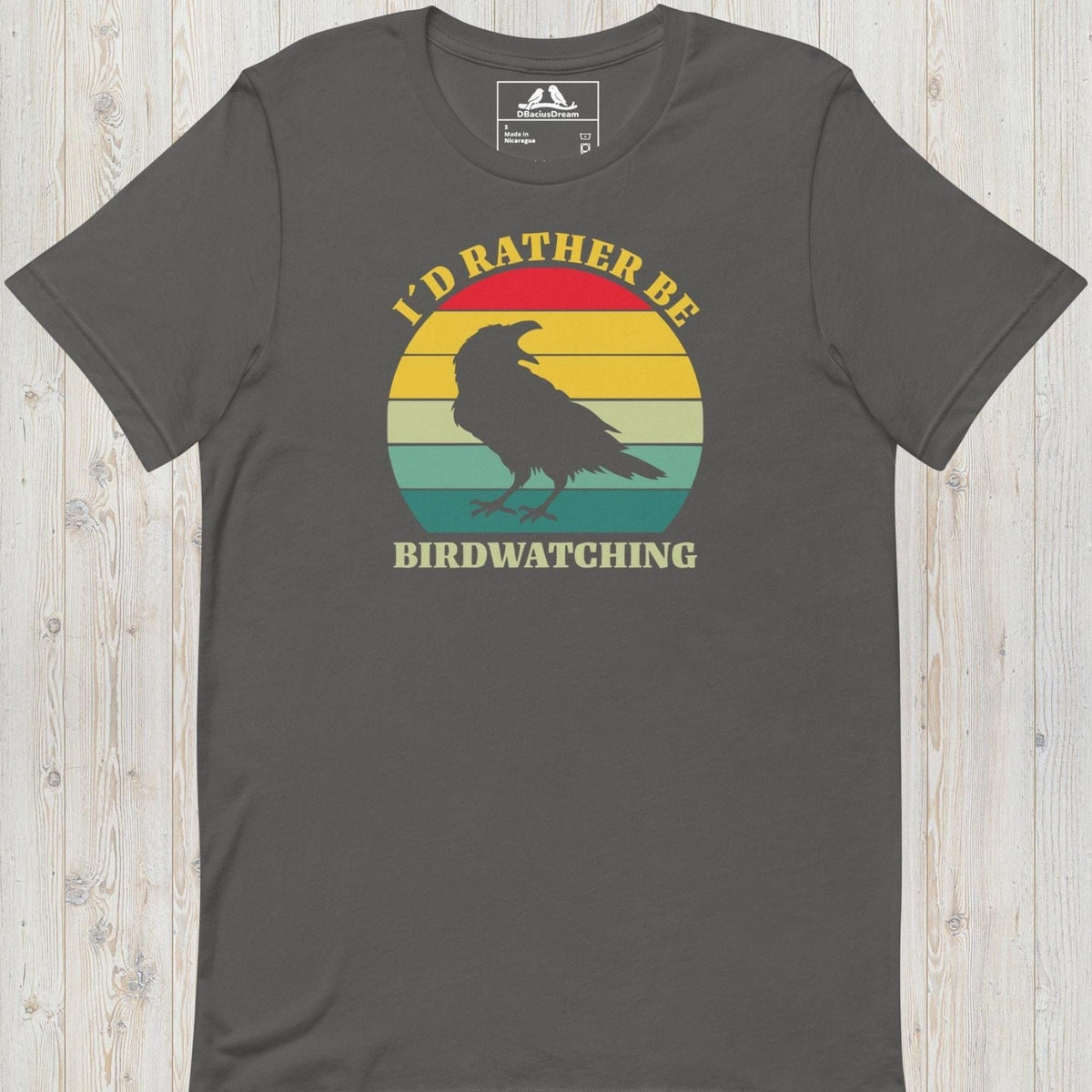 I´d Rather Be Birdwatching Unisex t-shirt