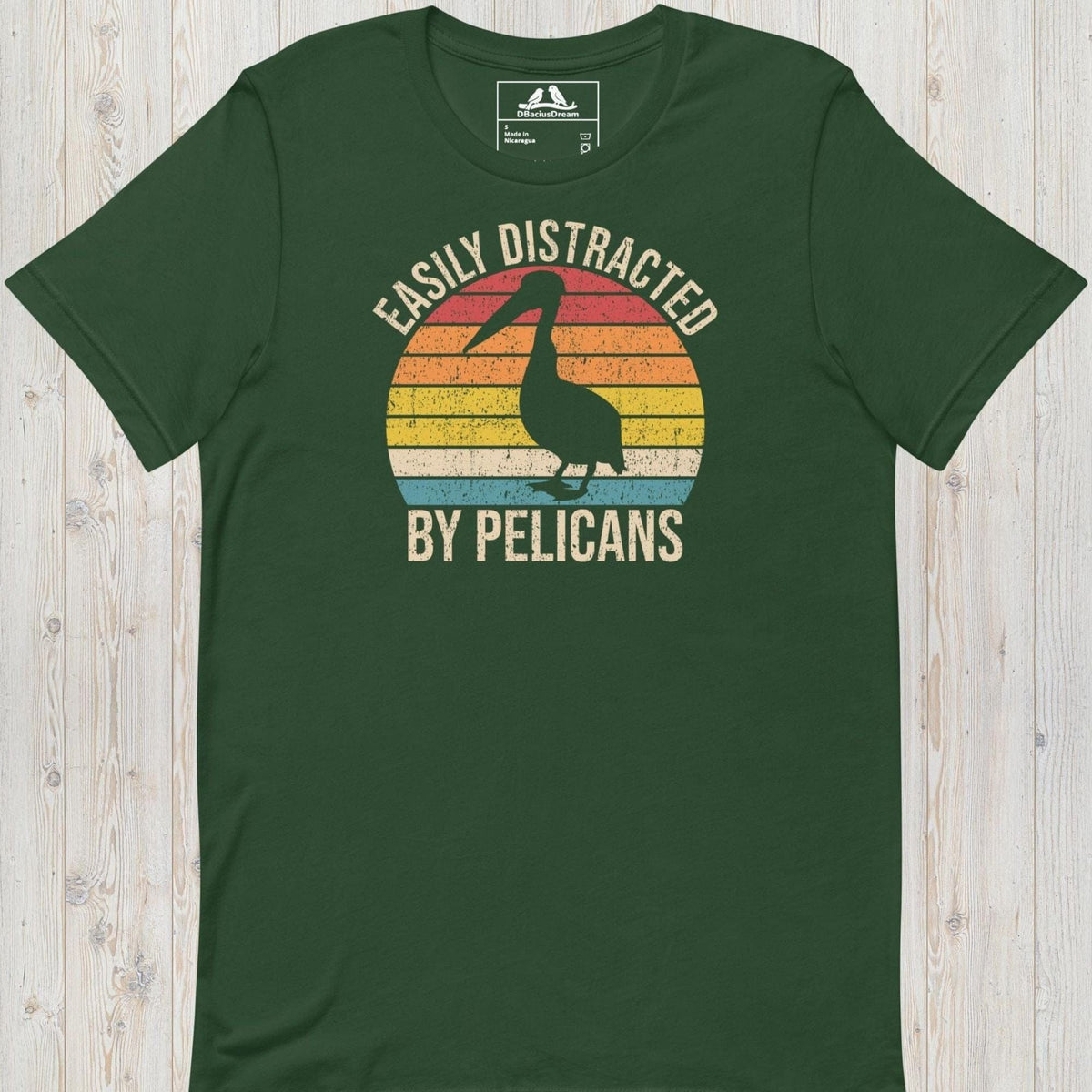 Easily Distracted By Pelicans Unisex t-shirt