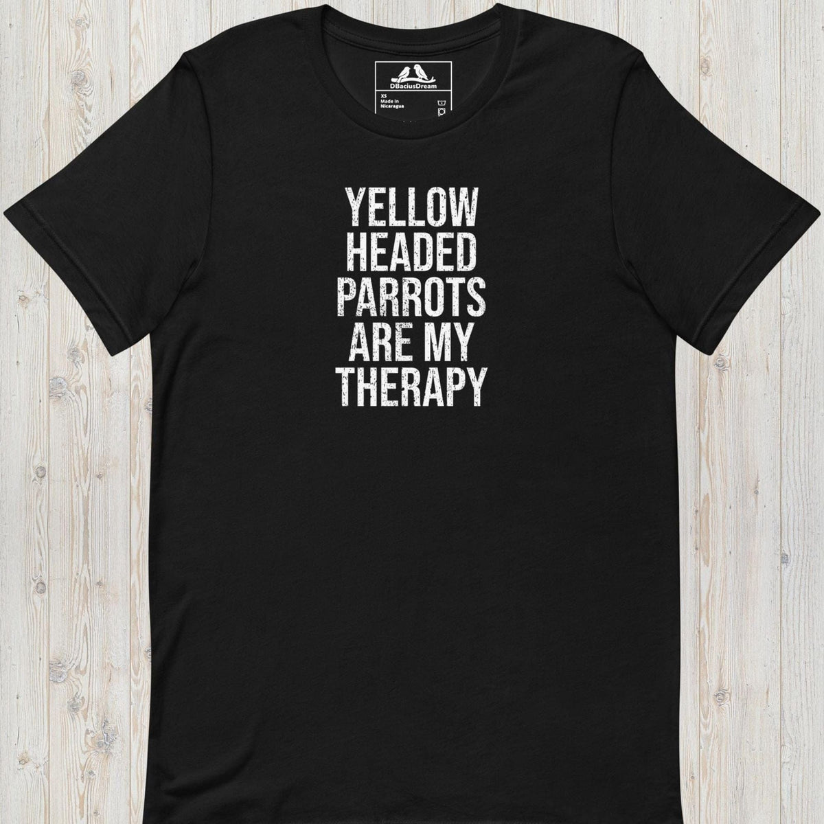Yellow Headed Parrots Are My Therapy Unisex t-shirt