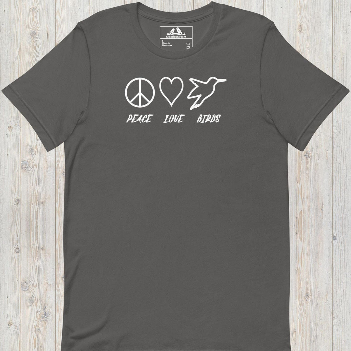 Peace Love Birds Unisex t-shirt