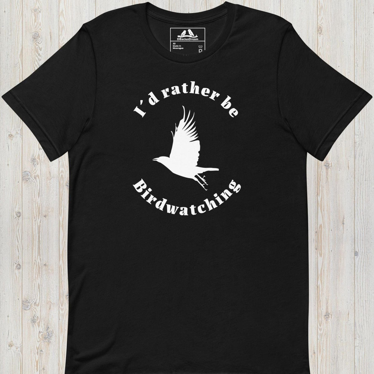I´d Rather Be Birdwatching Unisex t-shirt