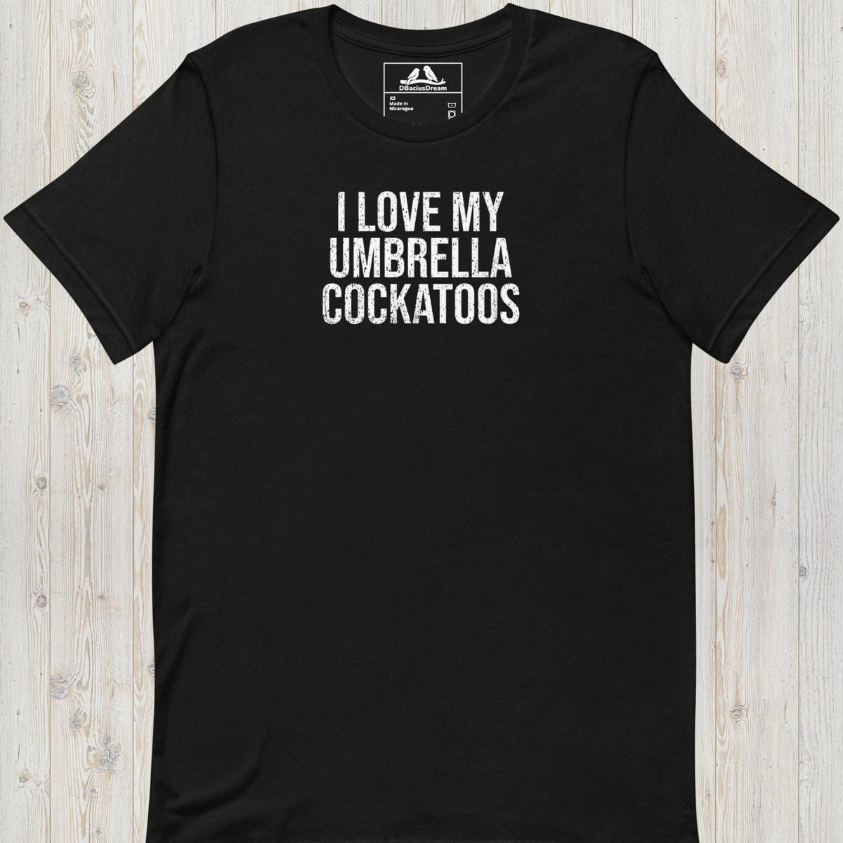 I Love My Umbrella Cockatoos Unisex t-shirt