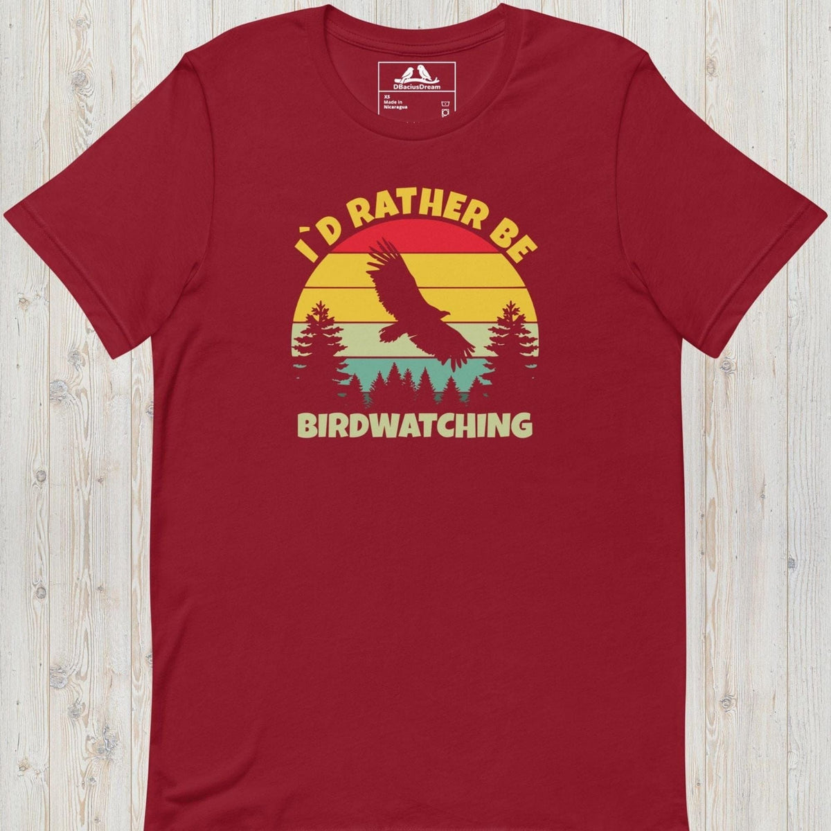 I´d Rather Be Birdwatching Unisex t-shirt